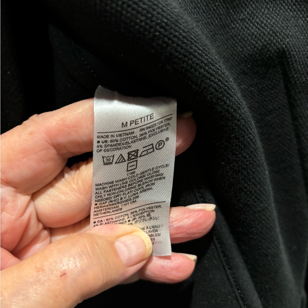 Banana Republic black mandarin collar soft knit blazer jacket new w tags. FALL - Picture 8 of 10